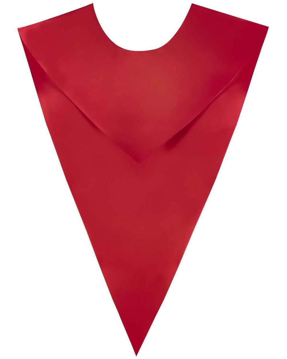 8786 Unisex One-Color V Shape Choir Stole Red